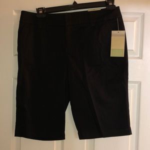 Sonoma Bermuda shorts black stretch cotton original fit size 12 NWT